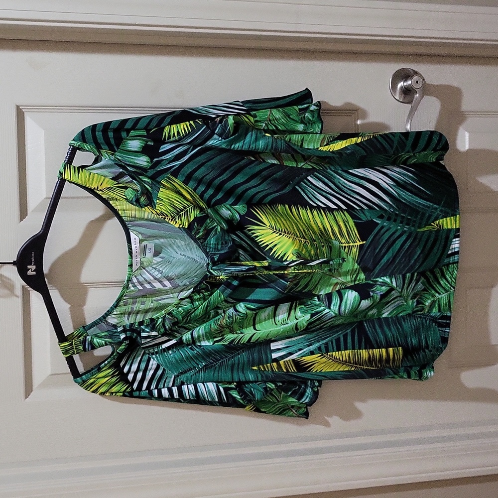 Peter Nygård women's top, L, Multicolor print